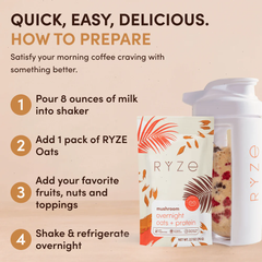 Mushroom Overnight Oats - 28 Meals